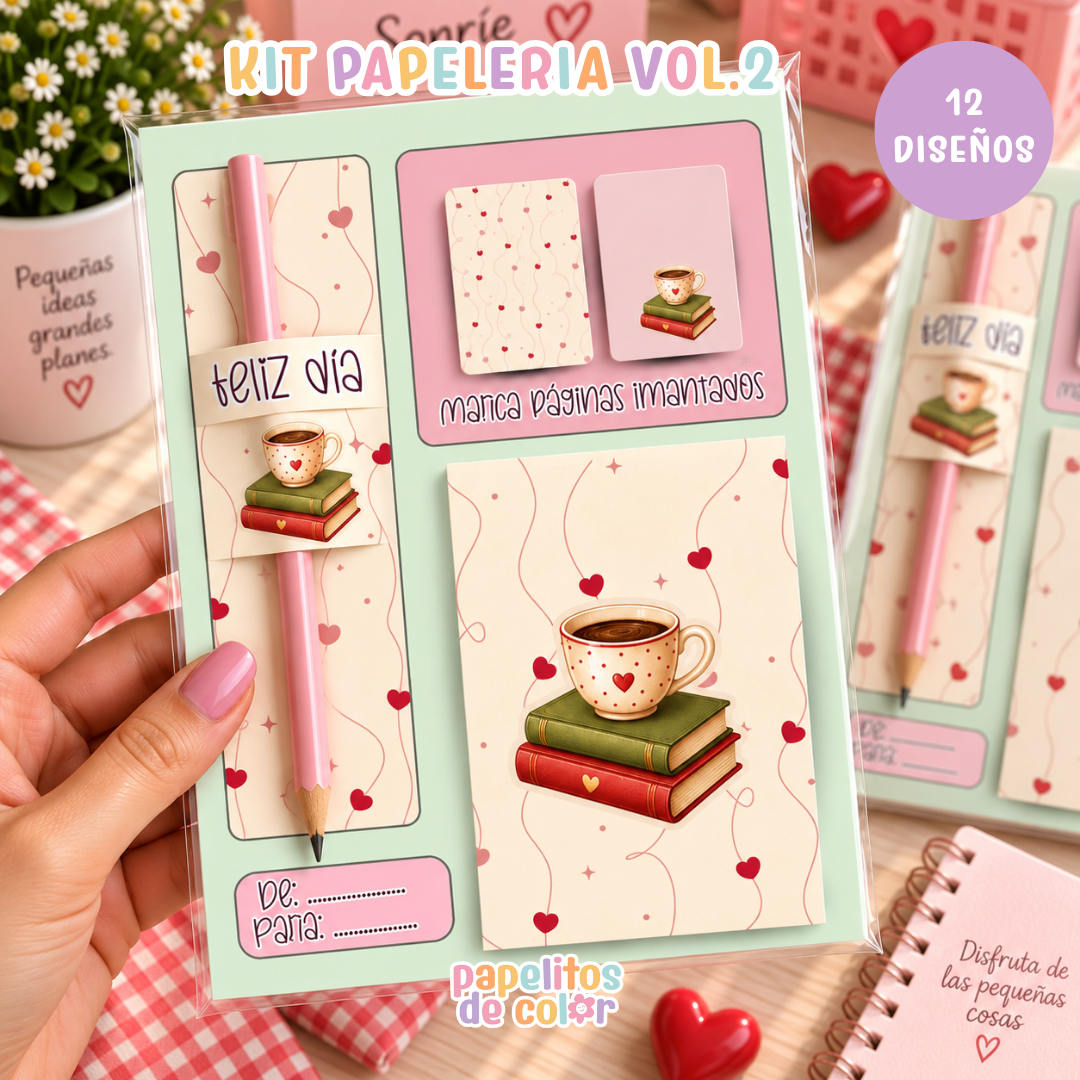 🎀 Kit Papelería – Feliz Día Vol. 2