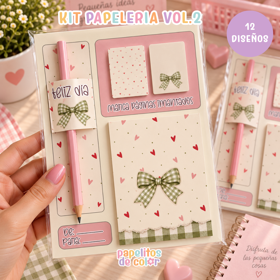 🎀 Kit Papelería – Feliz Día Vol. 2