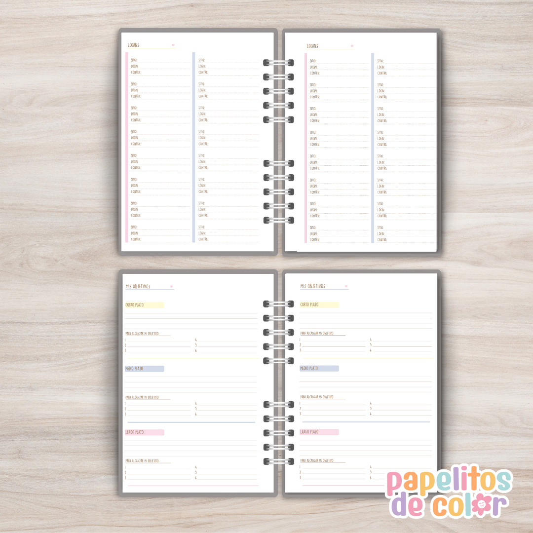 📚 Agenda Eureka 2027 – 2 Días por Hoja ✨