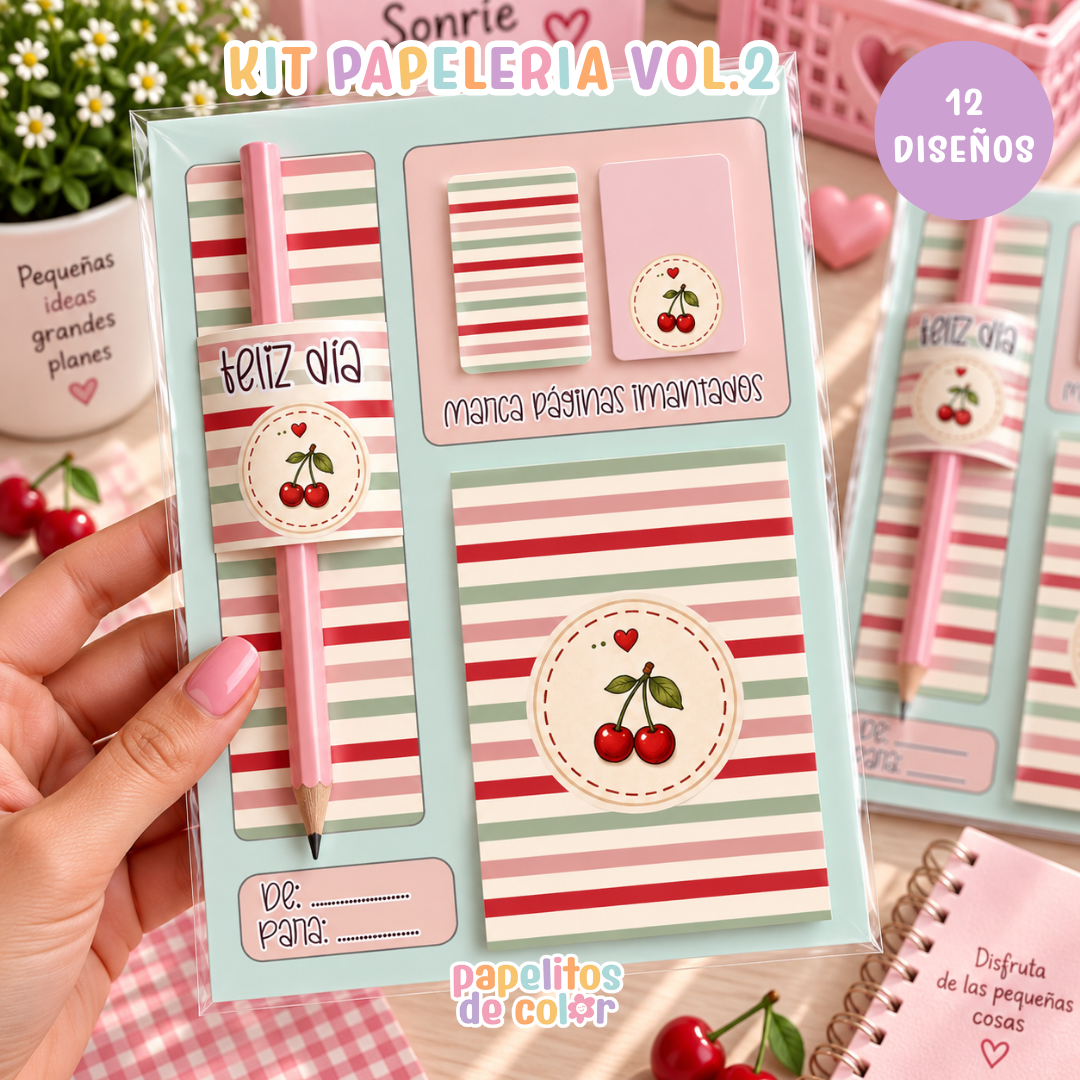 🎀 Kit Papelería – Feliz Día Vol. 2