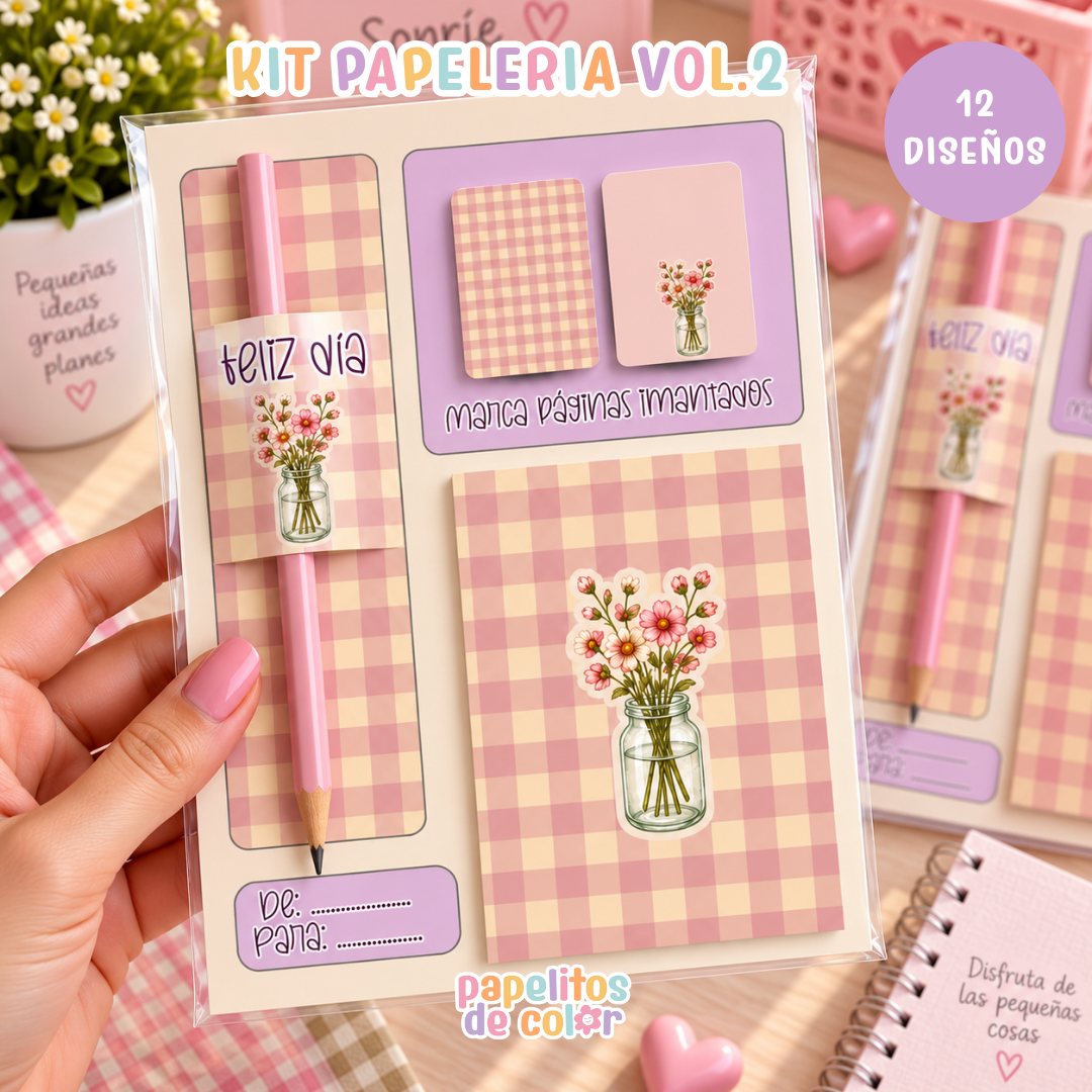🎀 Kit Papelería – Feliz Día Vol. 2