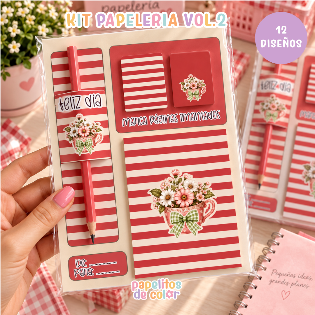 🎀 Kit Papelería – Feliz Día Vol. 2