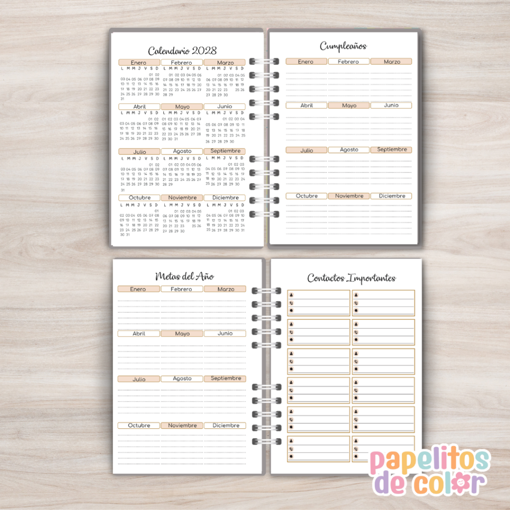 📔 Agenda Ginevra Semanal 2027 ✨