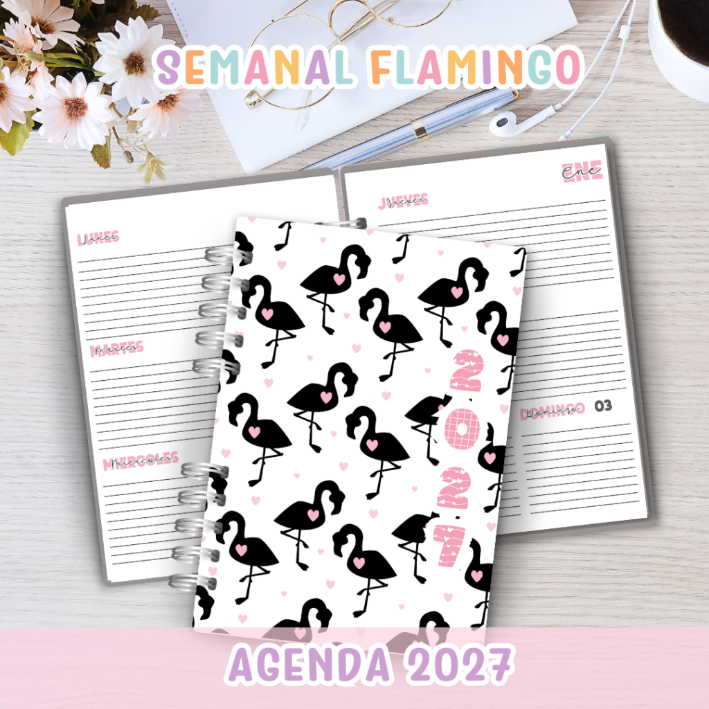 🦩 Agenda Semanal Flamingo 2027 ✨