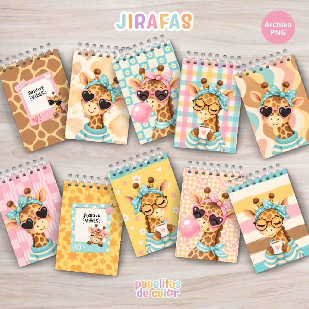 🦒 Anotadores Jirafas ✨
