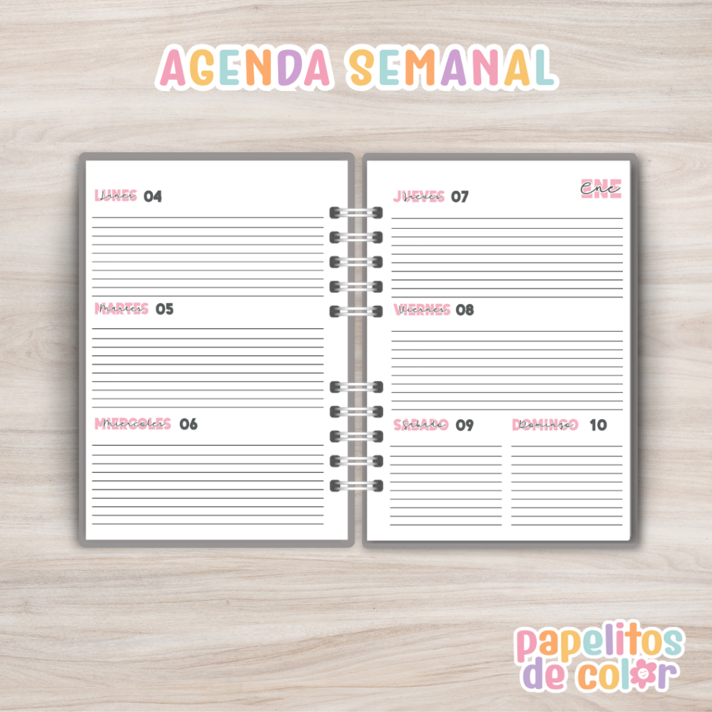 🦩 Agenda Semanal Flamingo 2027 ✨