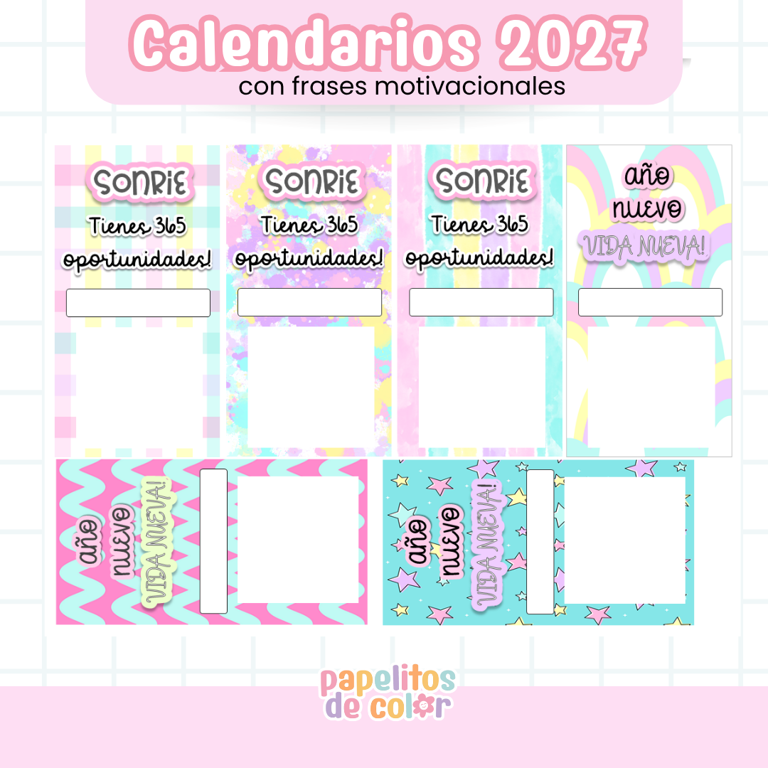 📅 Pack 30 Calendarios Surtidos