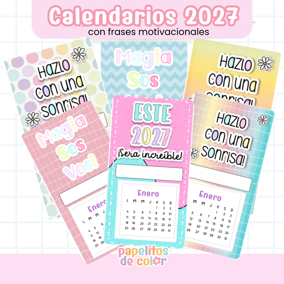 📅 Pack 30 Calendarios Surtidos