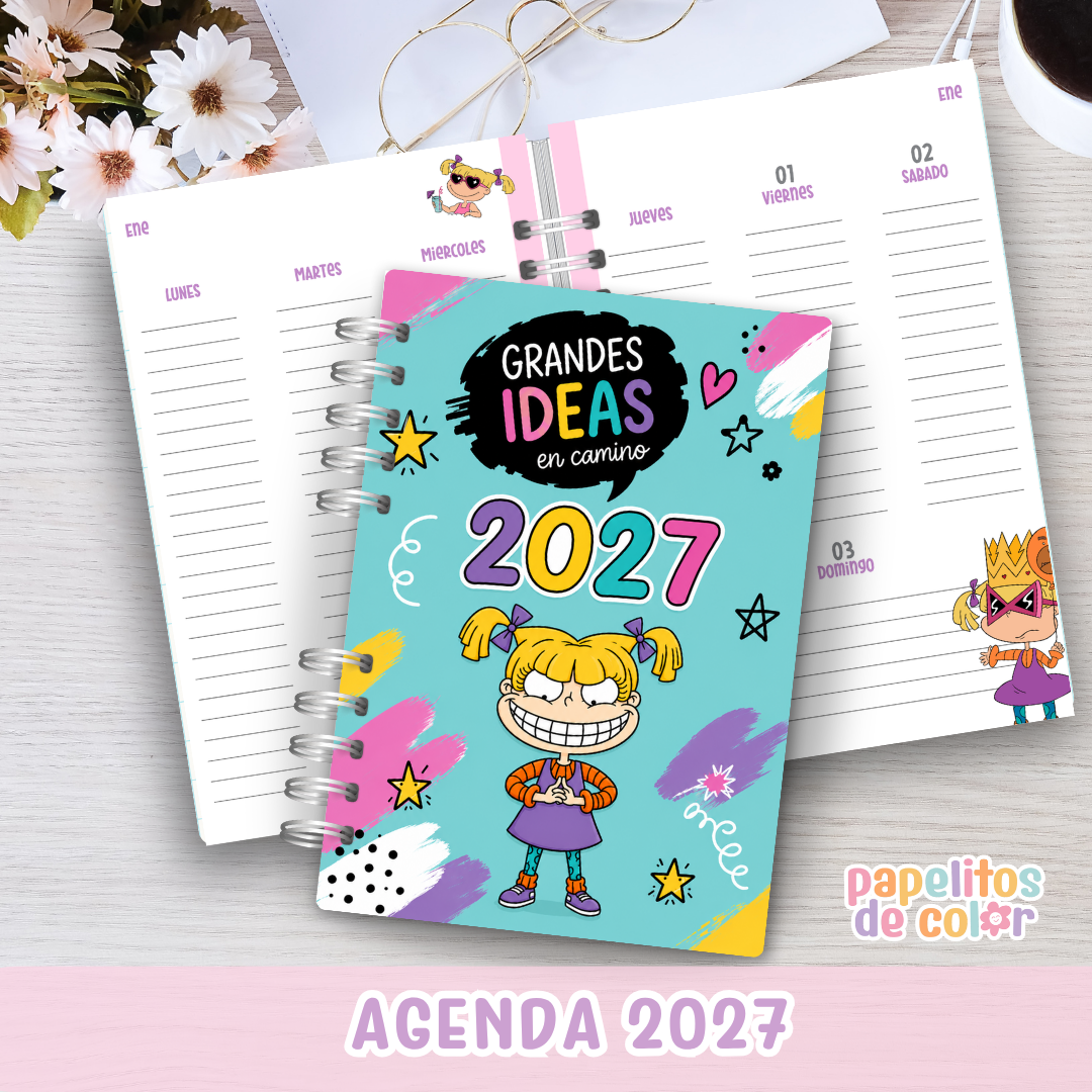 🌸 Agenda Angélica Semanal 2027 🌸