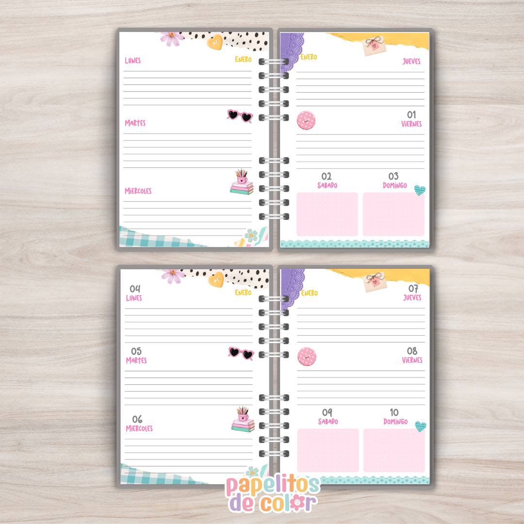✨Agenda Brillar Semanal -  2027✨