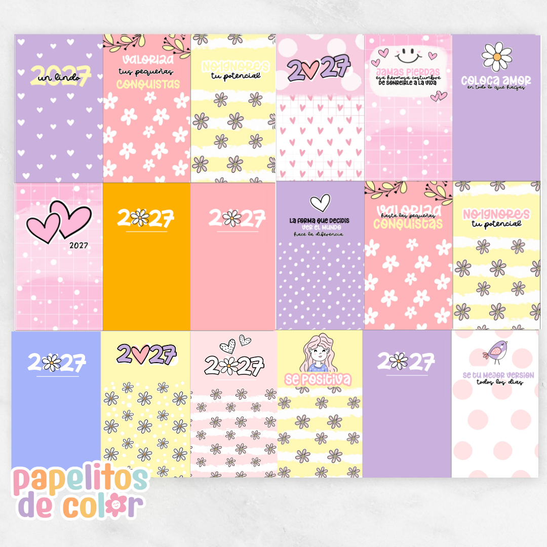 ✨Calendario Mignon Pastel 2027 📅