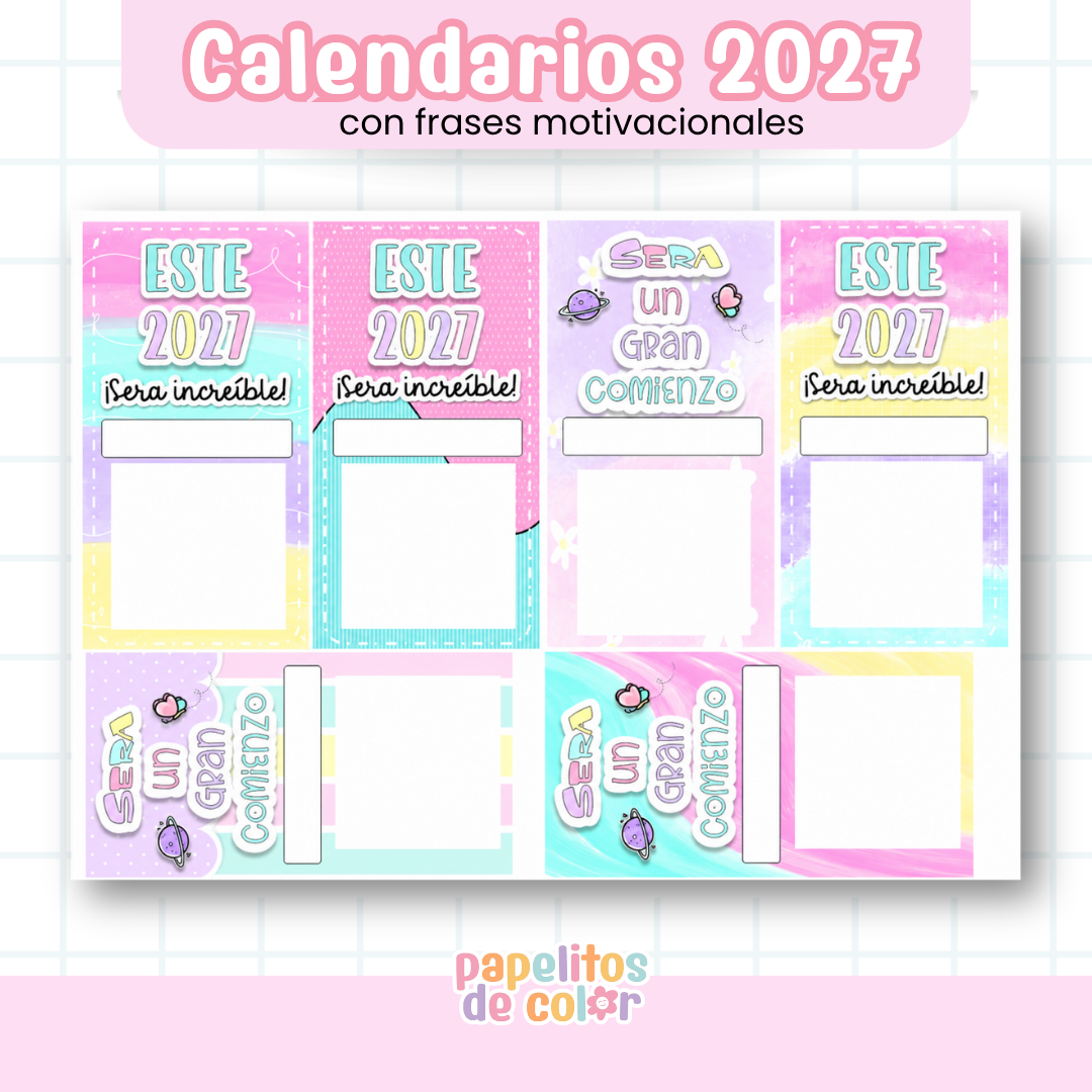 📅 Pack 30 Calendarios Surtidos