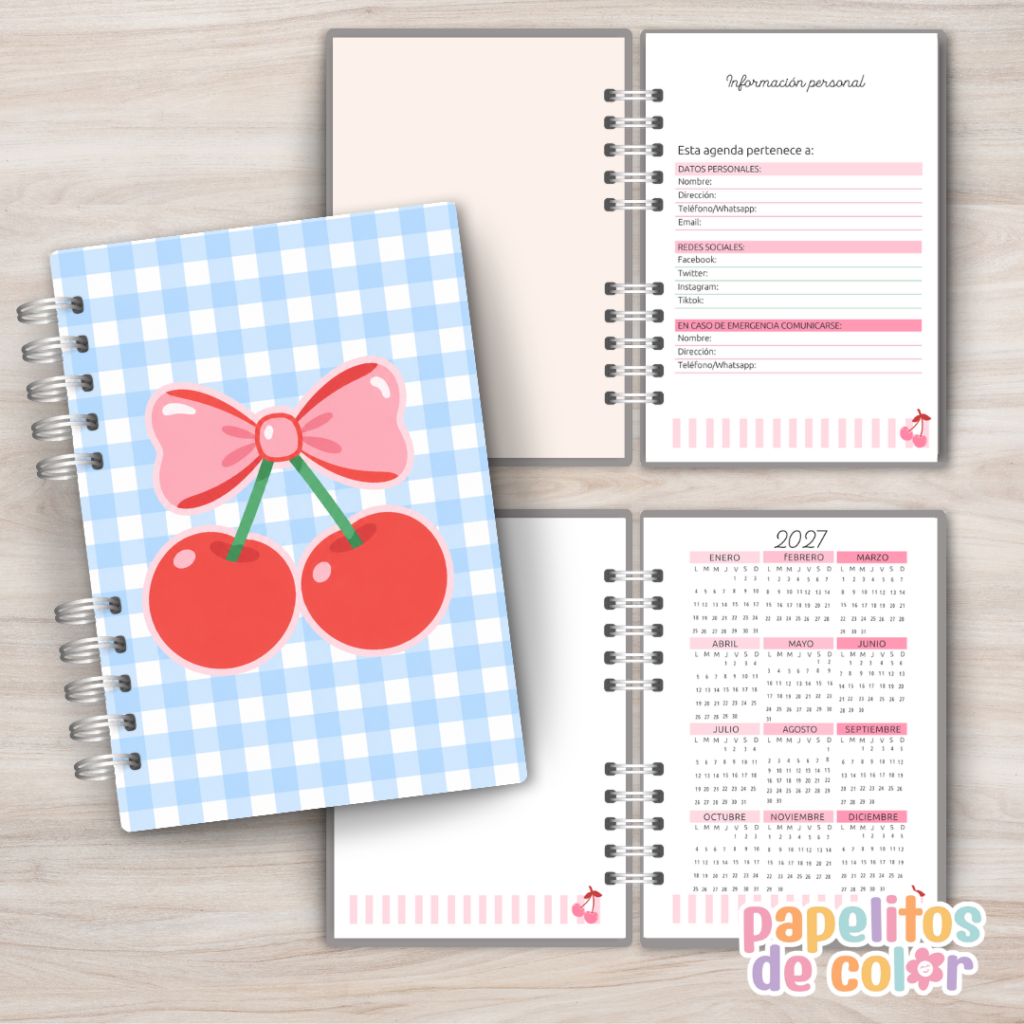 🍒 Agenda Cerezas - Diaria 2027 🍒
