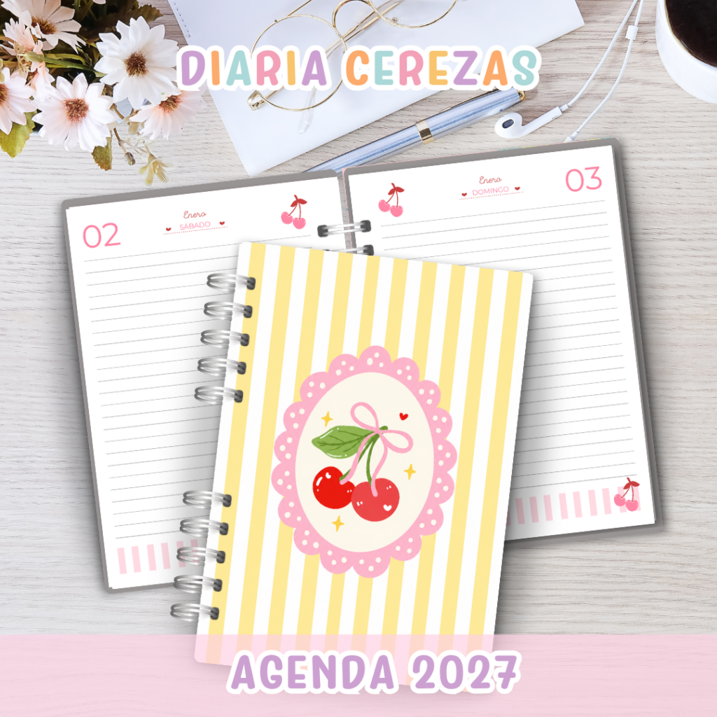 🍒 Agenda Cerezas - Diaria 2027 🍒