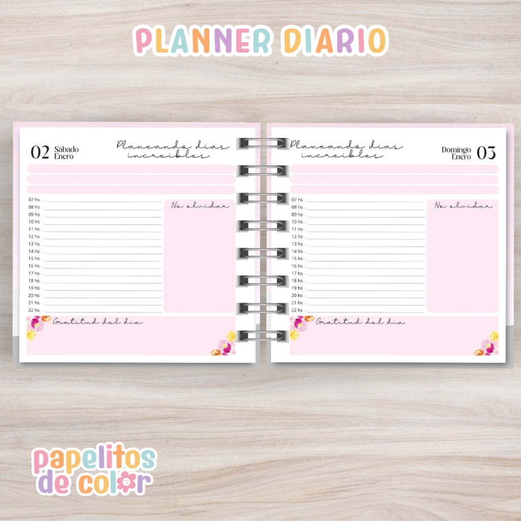 💕 Planner Diario Magnolia 2027