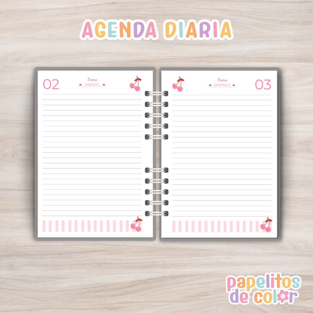🍒 Agenda Cerezas - Diaria 2027 🍒