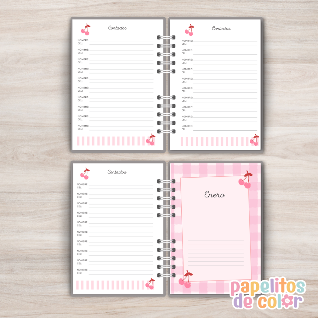🍒 Agenda Cerezas - Diaria 2027 🍒