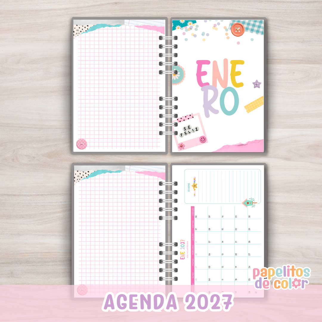 ✨ Agenda Brillar Diaria - 2027 ✨