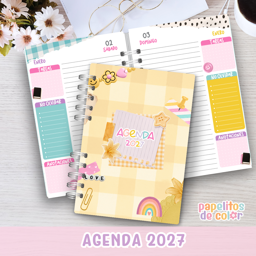✨ Agenda Brillar Diaria - 2027 ✨
