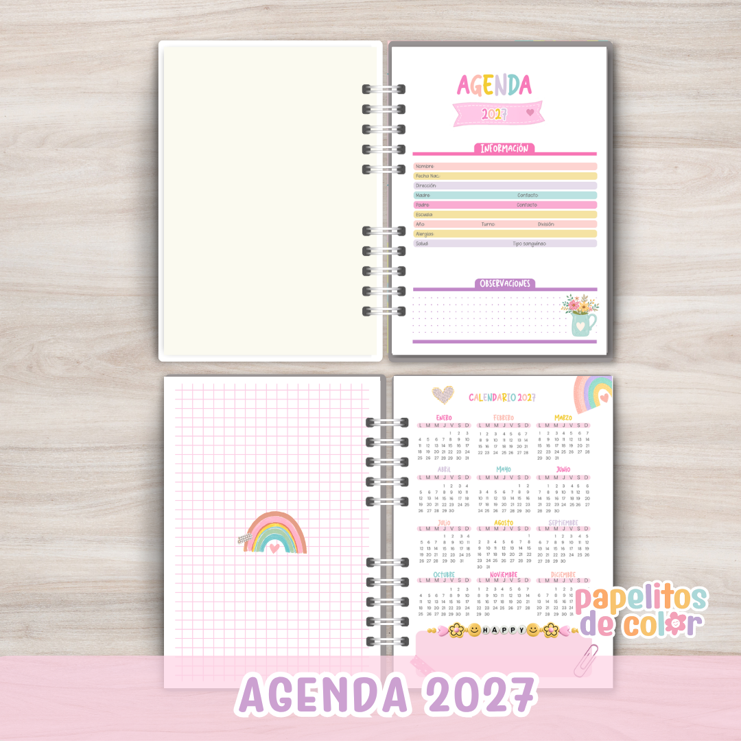 ✨ Agenda Brillar Diaria - 2027 ✨