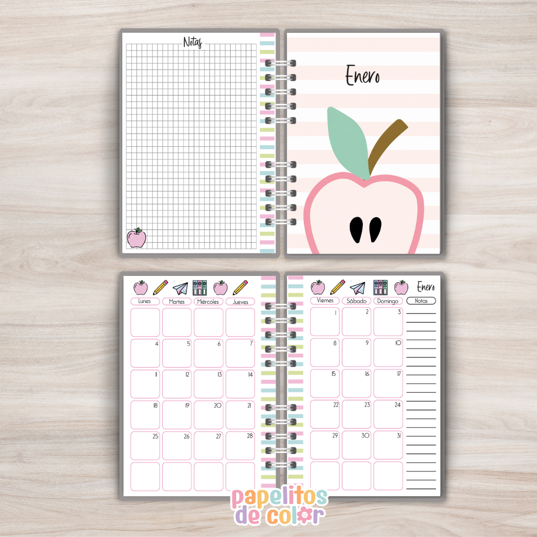 Agenda Maestra Semanal 2027 ✨📚