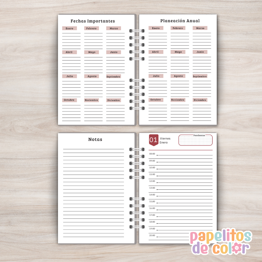 📘 Agenda Diaria Masculina 2027