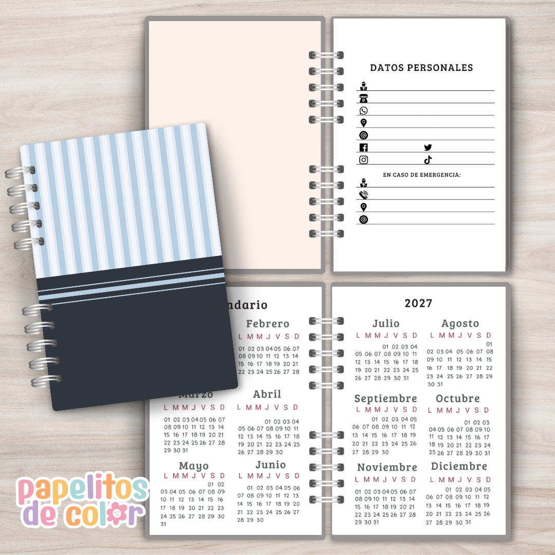 📘 Agenda Diaria Masculina 2027