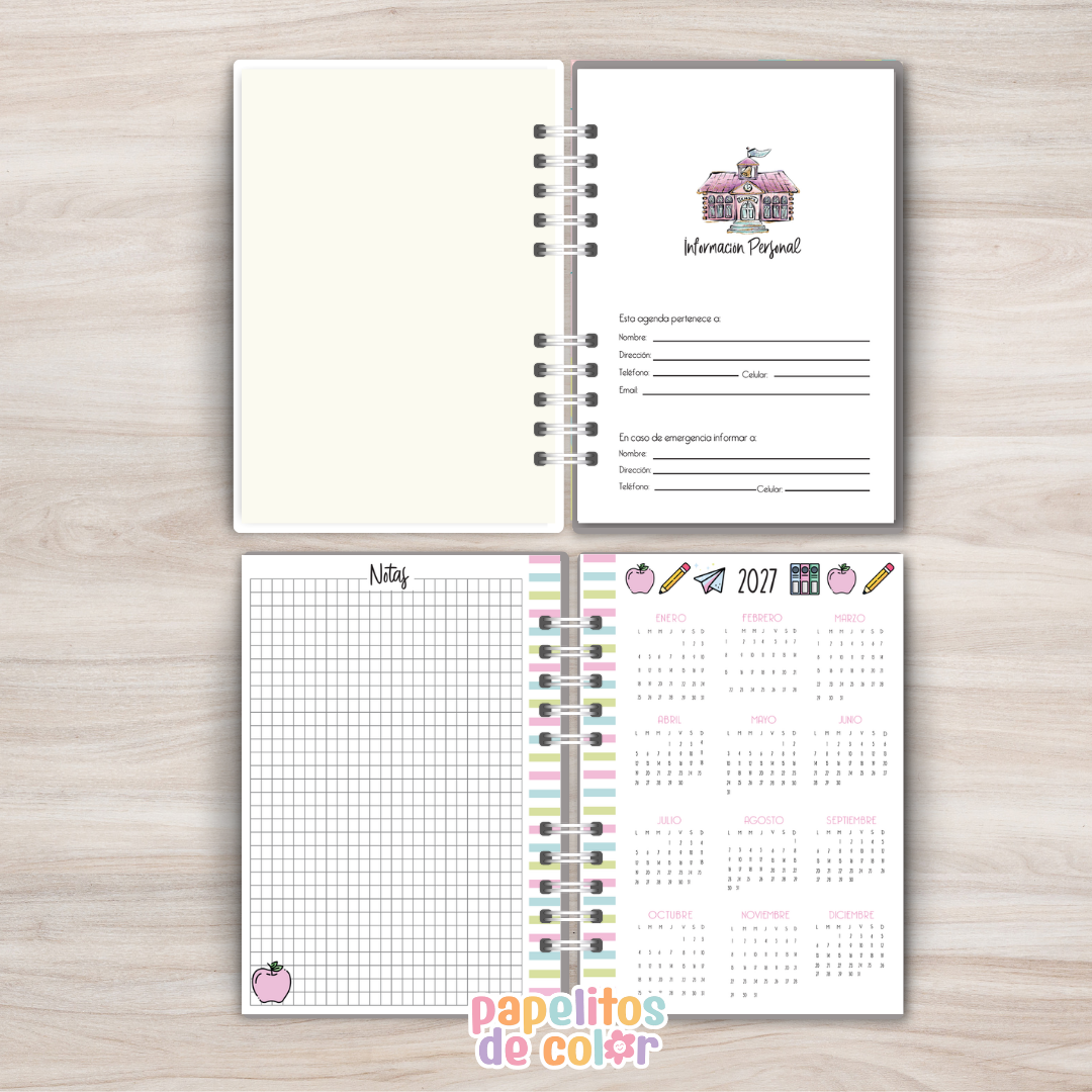 Agenda Maestra Semanal 2027 ✨📚