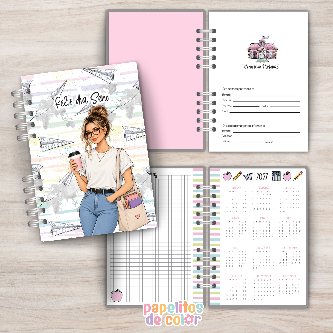 Agenda Maestra Semanal 2027 ✨📚