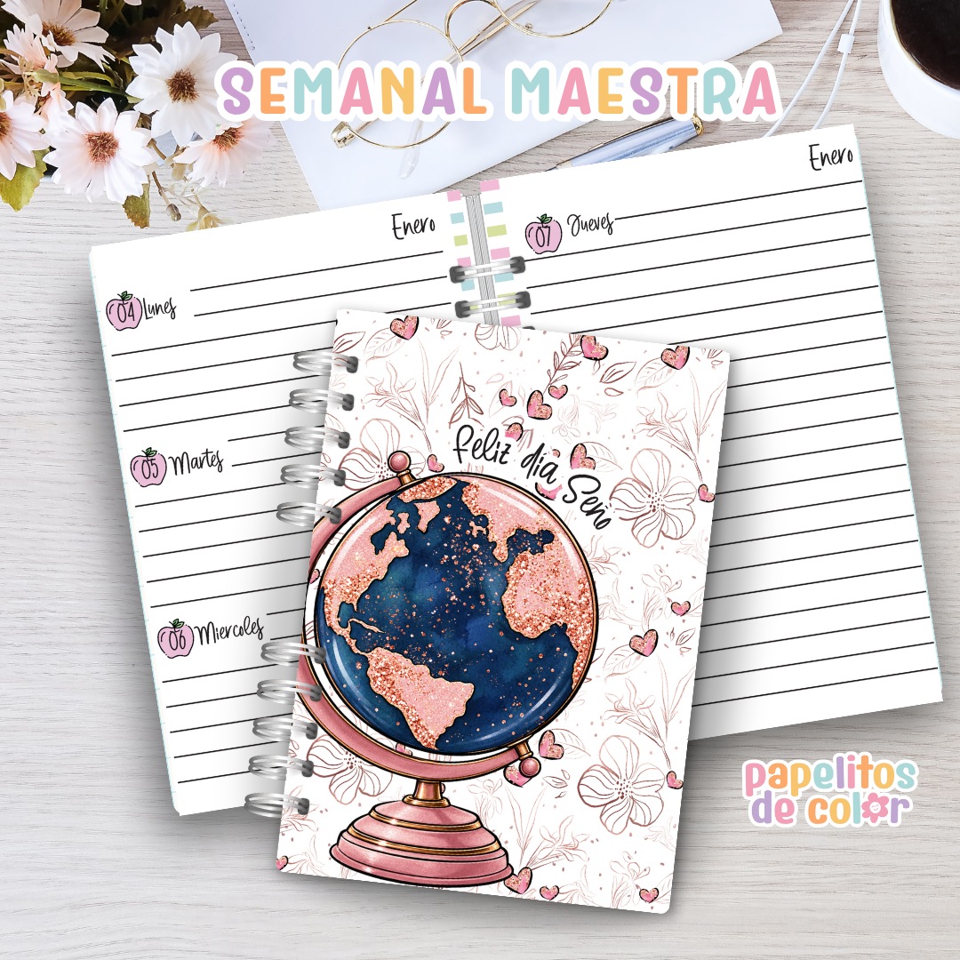 Agenda Maestra Semanal 2027 ✨📚