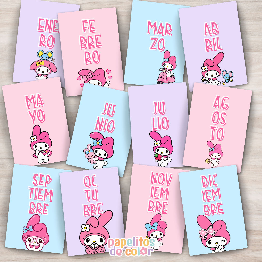 🎀Agenda Semanal My Melody 2027 🌸