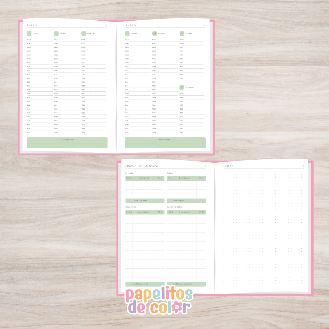 ✨Agenda Perros - Estilo folleto 2027 🐶📚✨