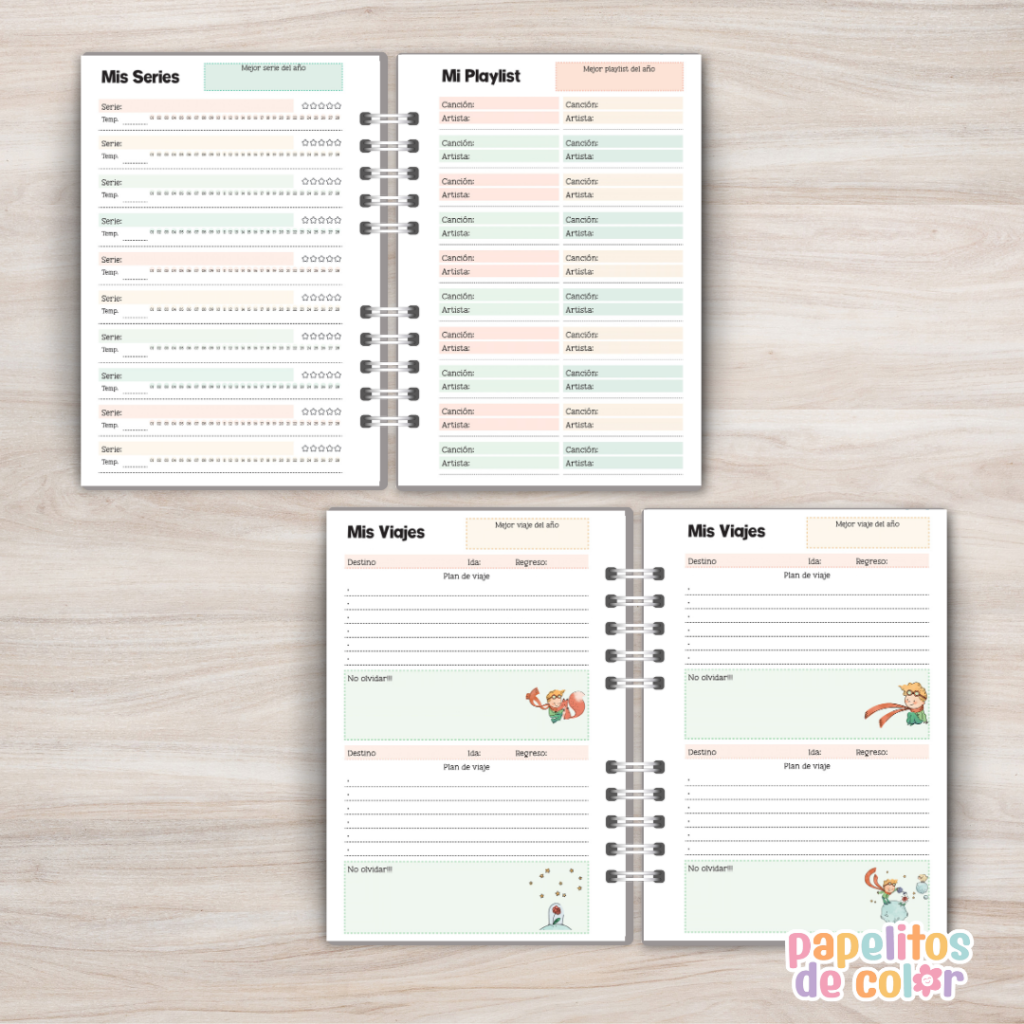 Agenda Semanal Principito 2027 ✨🌟
