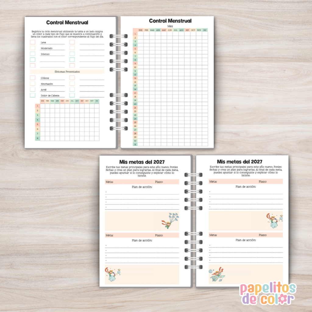 Agenda Semanal Principito 2027 ✨🌟